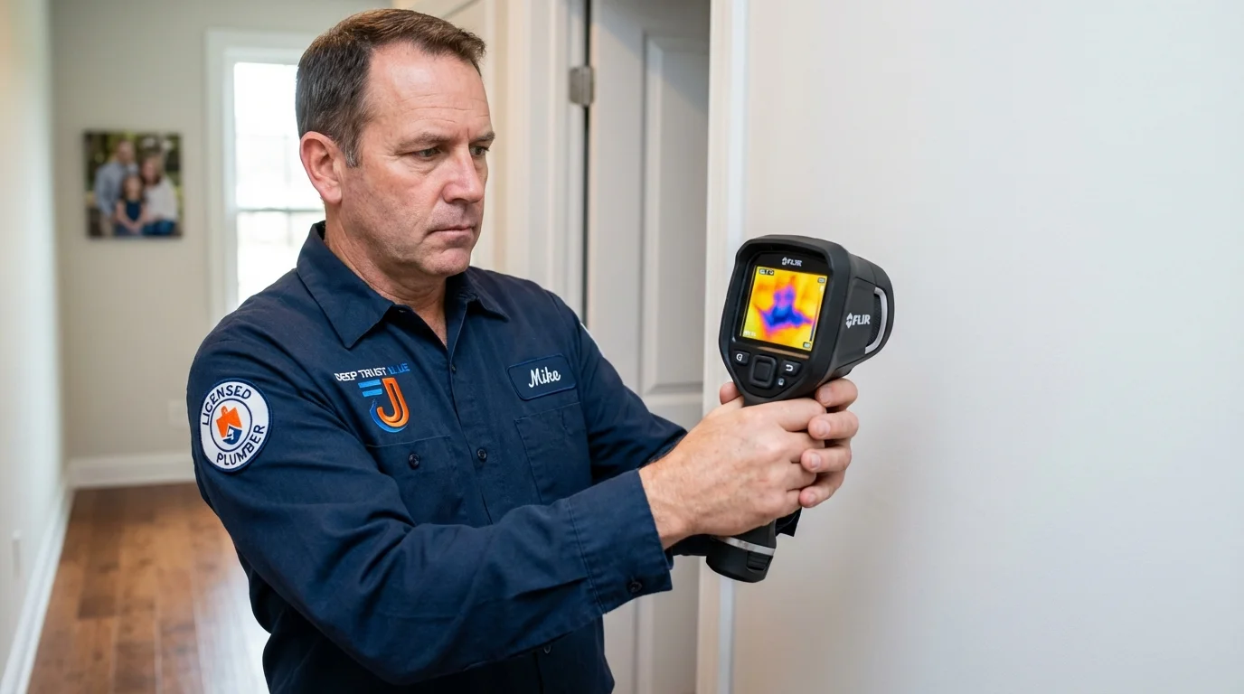 Thermal imaging leak detection by Johns Plumbing LLC in Kyle